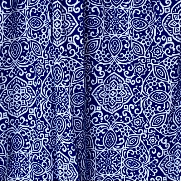 Garnet Hill Blue & White Maxi Dress ☀️ - Picture 6 of 13